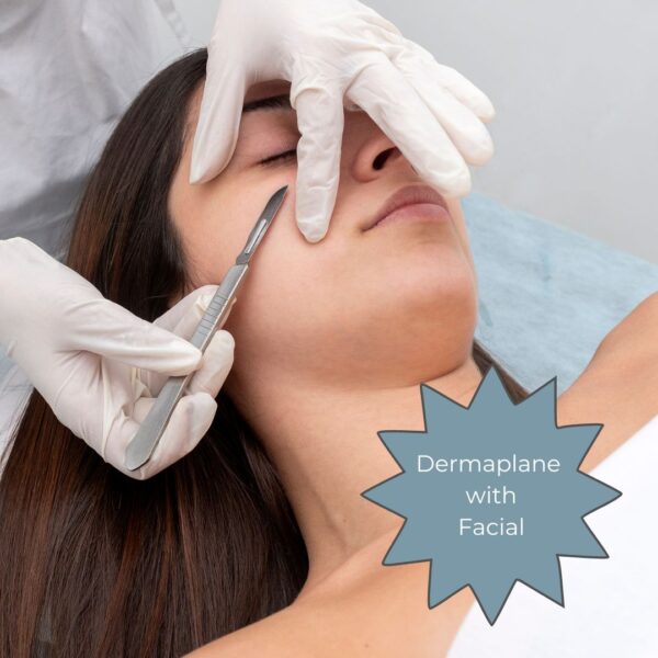 Dermaplane with facial